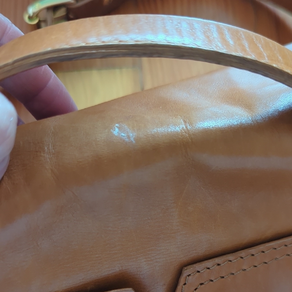 Opening Ceremony Tan Leather Satchel Bag - Picture 15 of 16